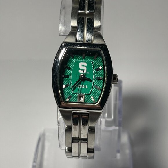 Michigan State Spartans NCAA Stainless-Steel Bracelet Watch by Fossil !!NEW!! - Picture 8 of 9